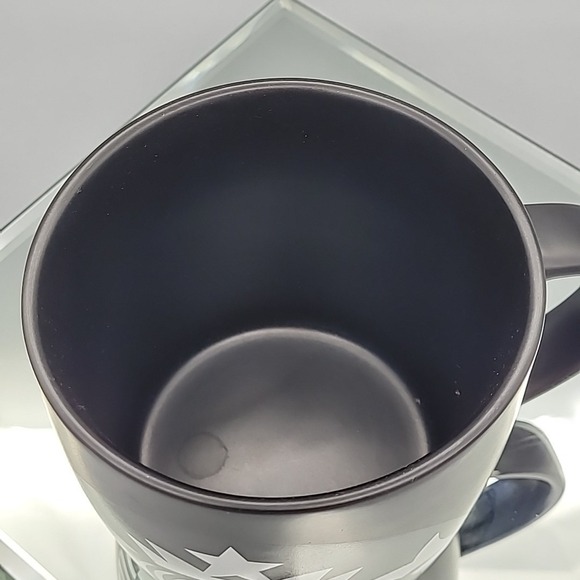 Starbucks 2017 Matte Black Ceramic Coffee Cup Mug Large Mermaid Siren Logo - Picture 6 of 7